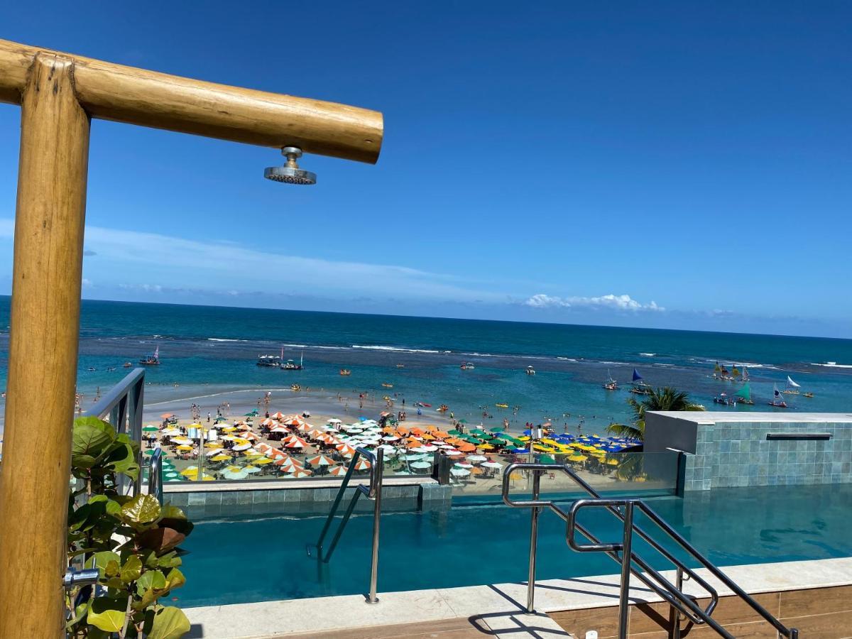 Flat A Beira Mar Com Varanda Em Frente As Piscinas Naturais *